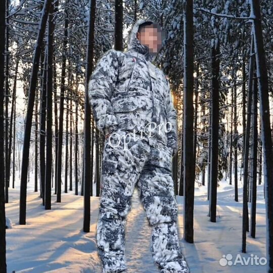 Костюм рыбака зимний лес