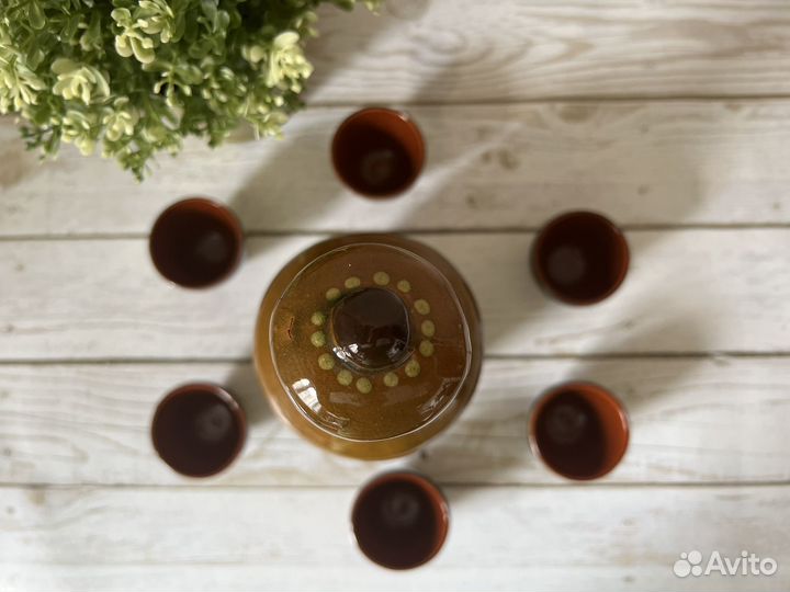 Набор для ликера и коньяка штоф графин СССР