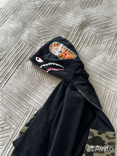 Зип худи bape shark