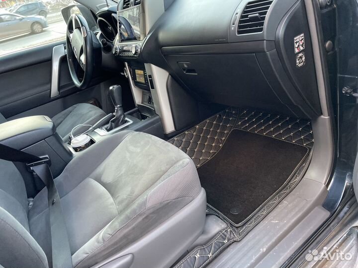 3д 5д коврики из экокожи Тайота Прадо 150