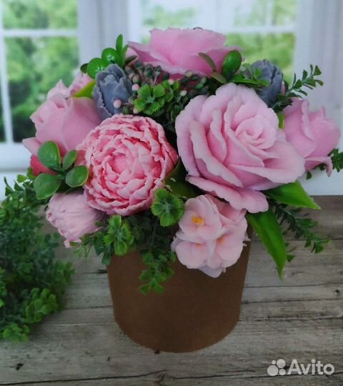 Букет цветов из мыла