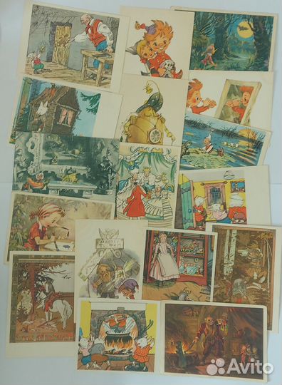 Открытки СССР Сказки, детские