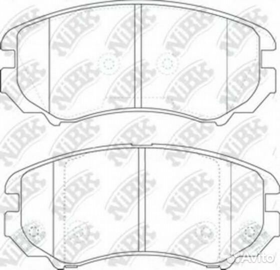 Колодки тормозные дисковые hyundai tucson (JM) 2.0