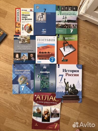 Рабочие тетради и учебники 1,2,3,5,6,7,8 классы
