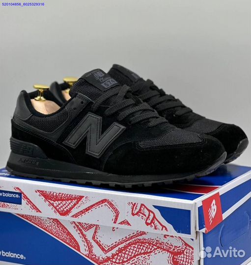 Кроссовки New Balance 574 Black (Арт.15771)