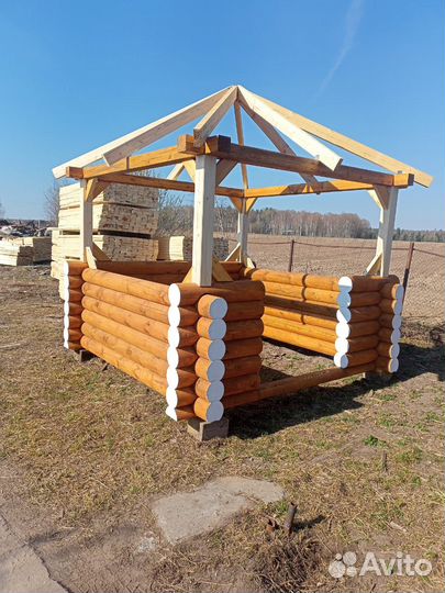 Беседка из сруба