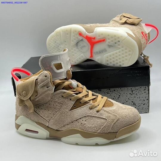 Кроссовки Nike Air Jordan 6 Retro x Travis Scott (Арт.95427)