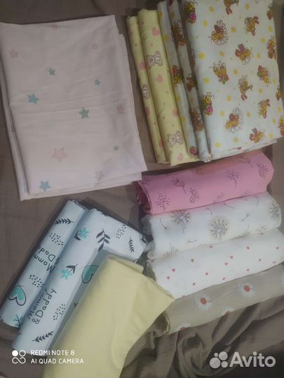 Пеленки новые фланель, ситец, муслин, трикотаж