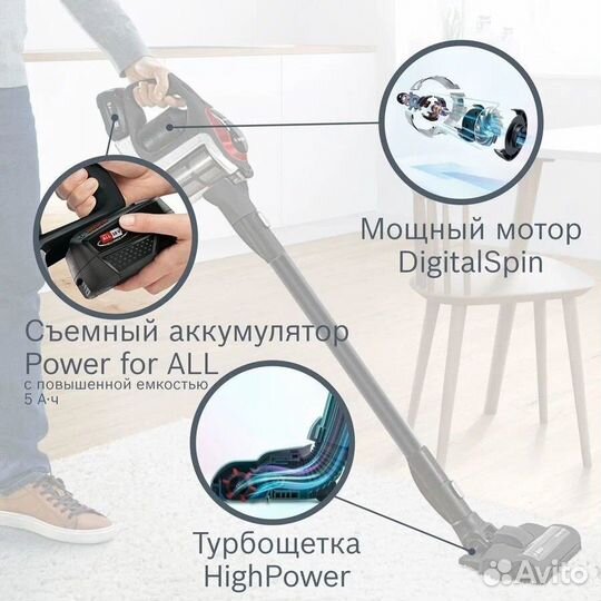 Аккумуляторный пылесос Bosch BSS81POW ProPower
