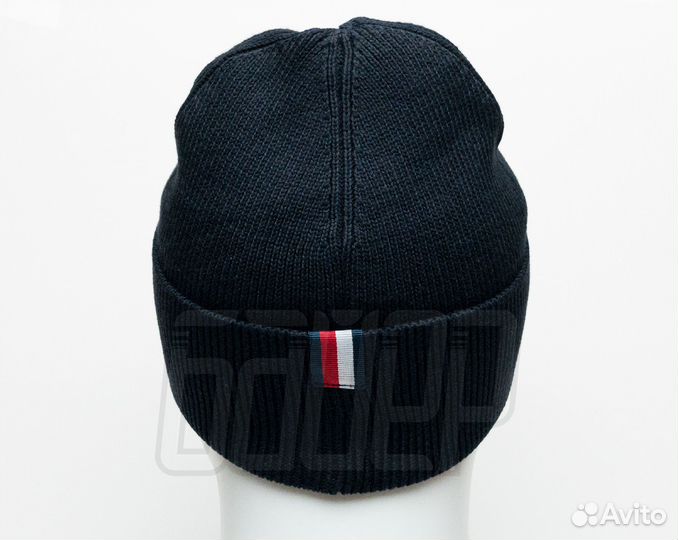 Шапка Tommy Hilfiger не глубокая лёгкая синяя