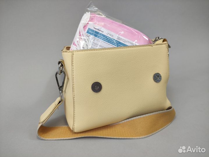 604-236 Маска защитная 10шт спанбонд/sms розовый