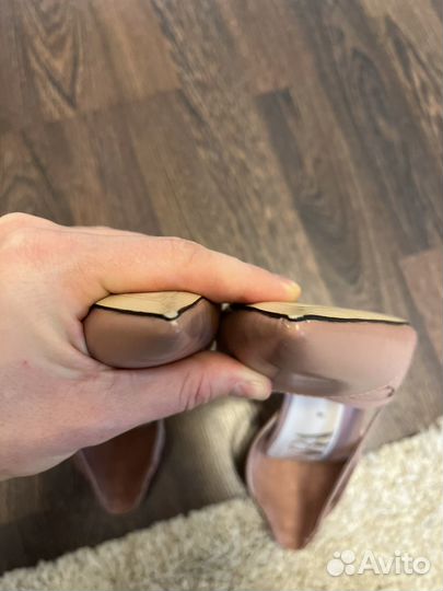 Туфли женские zara натуральная кожа