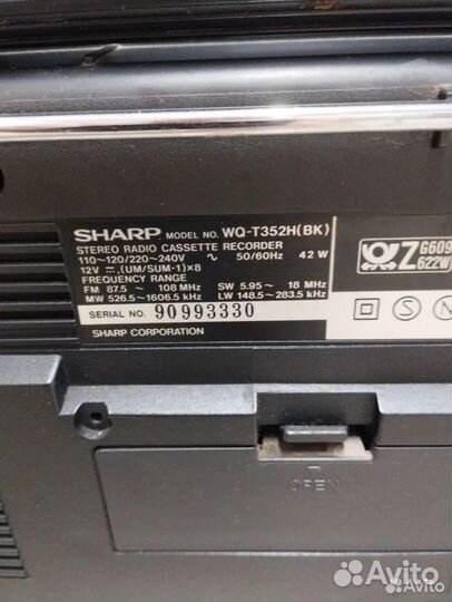Магнитофон Магнитола Sharp WQ-T352