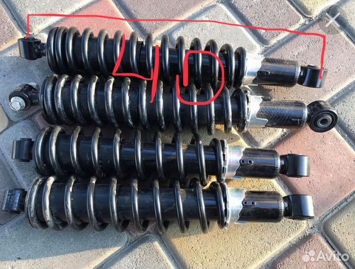 Амортизаторы Yamaha grizzly 700 широкая база