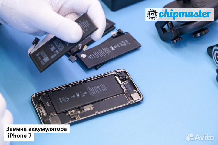 Замена аккумуляторной батареи на iPhone, Samsung
