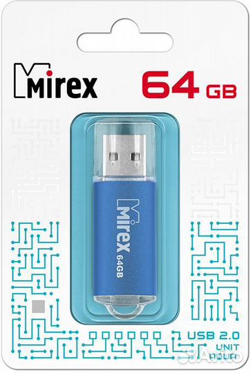 Накопитель Flash Drive 64 Gb, Mirex 13600-fmuaqu64