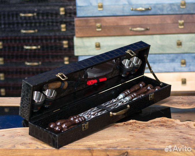 Набор шампуров с ножом Кизляр