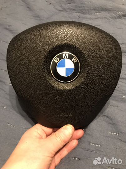 Кожанный руль bmw f30, f20 с поушкой