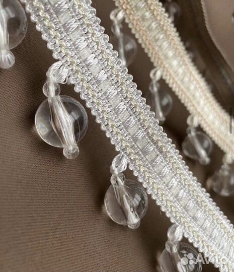 Стеклярус для штор, тесьма для штор