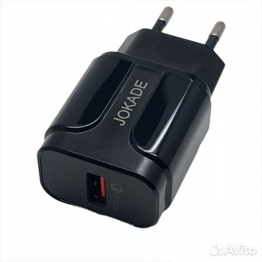 Сзу jokade JB019 1*USB 5A 18W QC3.0 Black