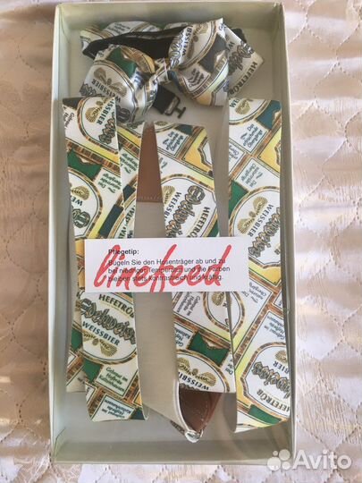 Галстуки,2 штуки; подтяжки + бабочка