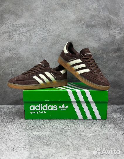 Adidas spezial sporty rich замшевые коричневые