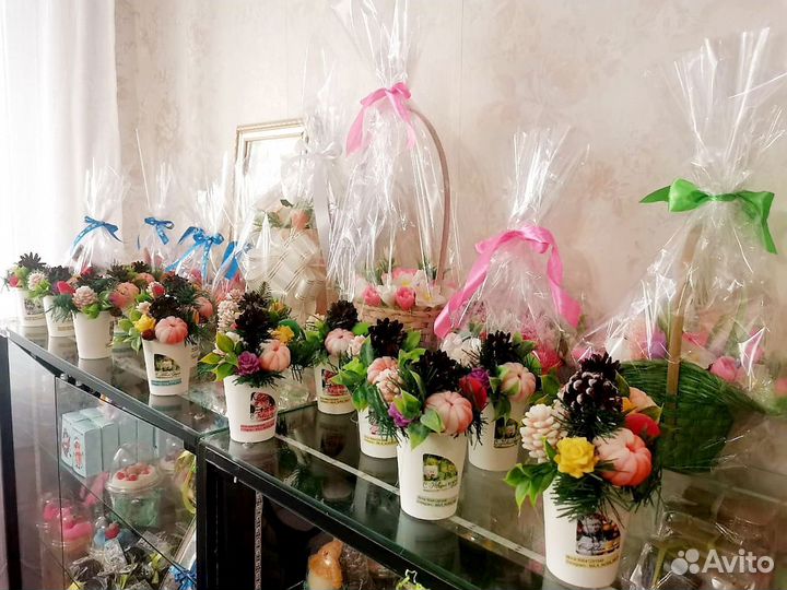 Подарки новогодние из мыла ручной работы