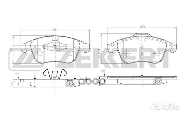 Колодки торм. диск. передн. Renault Grand Sceni