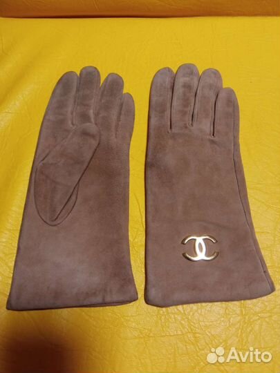 Перчатки замшевые женские