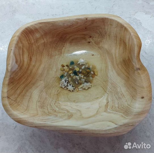 Тарелка деревянная сосна