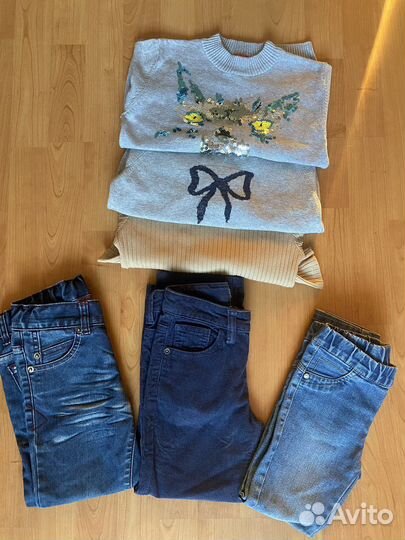 Вещи пакетом для девочки 104-110