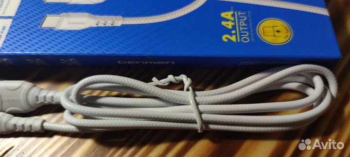 Кабель usb type c 2.4А