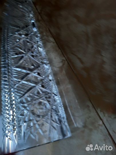 Хрустальный Рог изобилия СССР длина 40 см