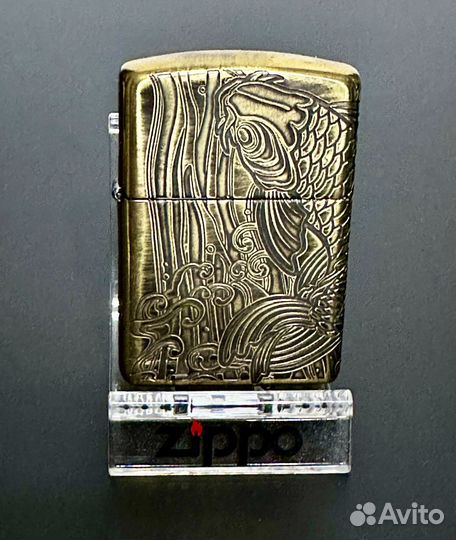 Зажигалка zippo armor. карп. японский каталог