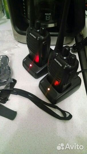 Рации Baofeng BF-888S 2шт, доп. антенны, кабели