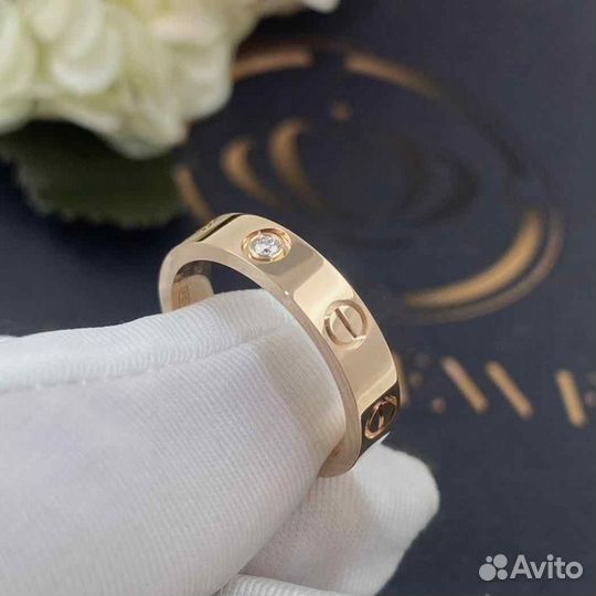 Обручальное кольцо Cartier Love, розовое золото