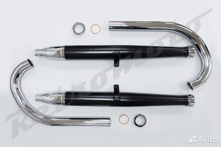 Комплекты глушителей для мотоциклов иж-56/иж-П