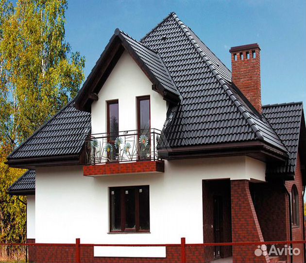 Металлочерепица. Кровельные материалы. 