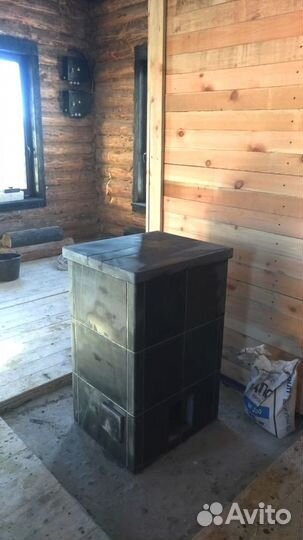 Печь-камин натуральный камень Elli/2