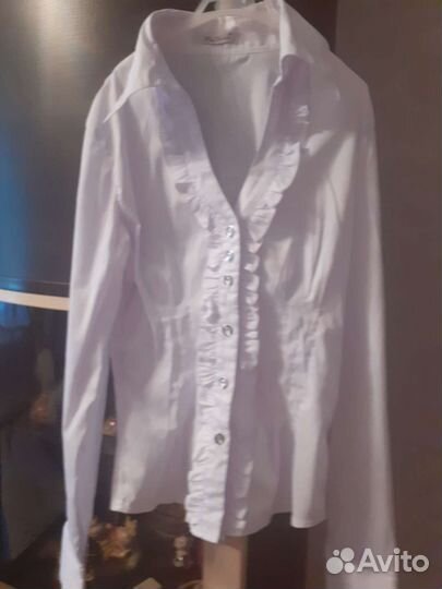 Блузка белая школьная