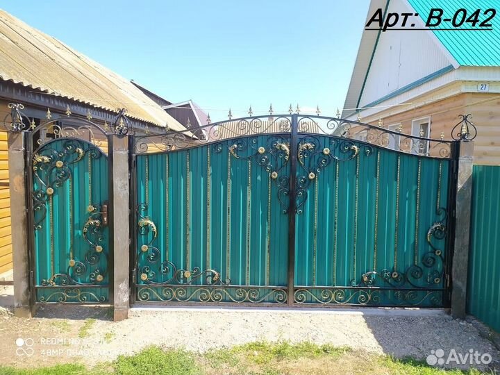 Кованные ворота. Арт: В-042