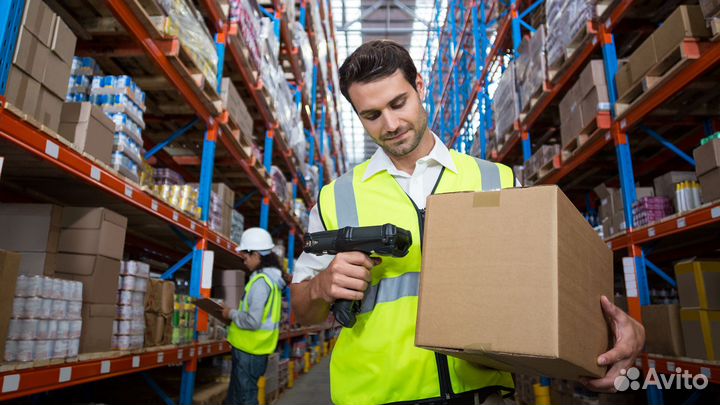 Работа на участке размещения товаров