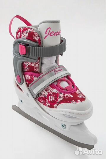 Коньки раздвижные calambus Jenny ICE белый/розовый