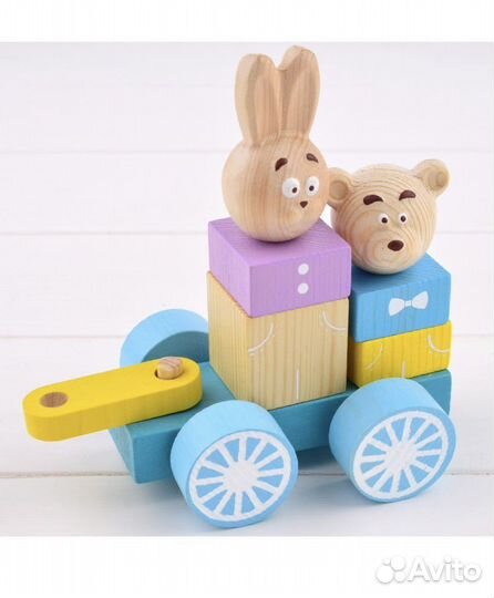 Конструктор каталка Паровоз томик