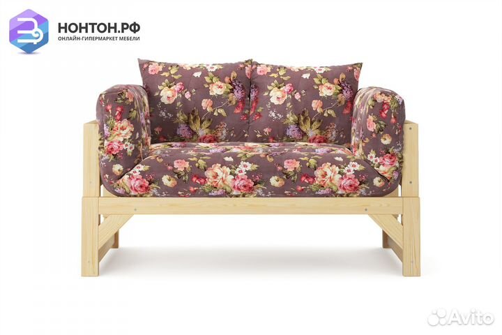 Диван кушетка Амбер бордовый