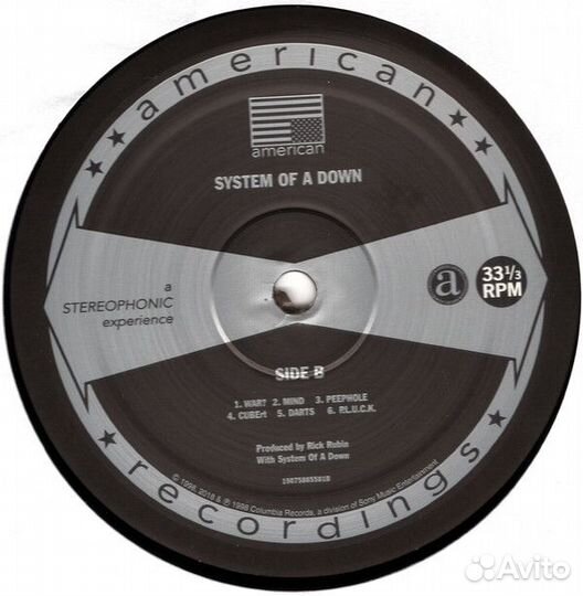 Виниловая пластинка Sony System Of A Down System O