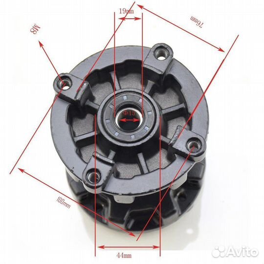 Диск колесный 19 x1.60 передний с сальником новый