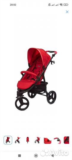 Прогулочная коляска babyton Trio Red