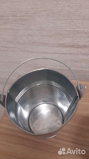 Кашпо декор оцинкованное ведро IKEA