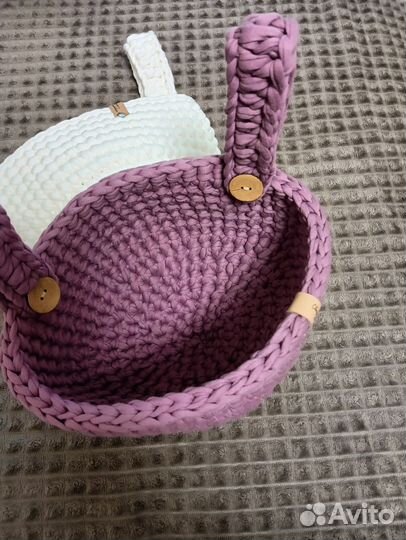 Вязаные корзины